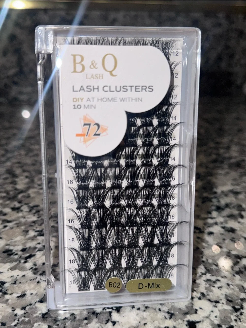 Lash Black Lash Clusters - D-Mix